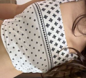 Patterned Crop Top