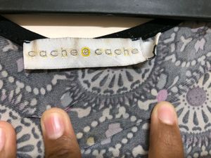 Cache Cach Full Sleeve Printed Top