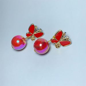 Red Butterfly Drop Earrings – Cute &amp; Trendy Look