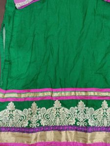 Green Embroidered Kurta