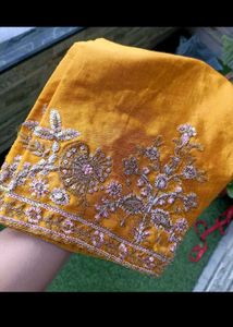 Mustard Embroidered Suit