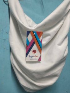 White Colour Cowl Neck Top