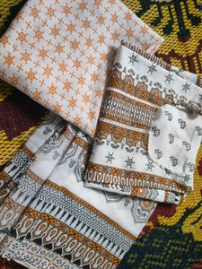 White Printed Salwar Kameez