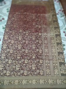 Wine Colour Saree