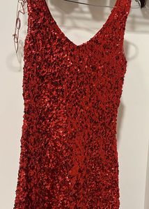 Shimmer Red Dress
