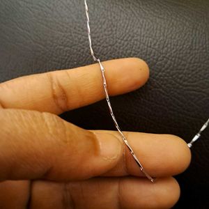 Silver Rice Chain For Men &amp; Women