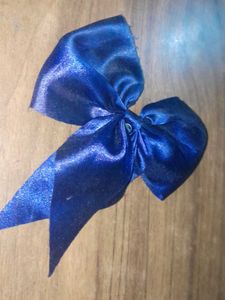 Cute Blue Bow For Hairs