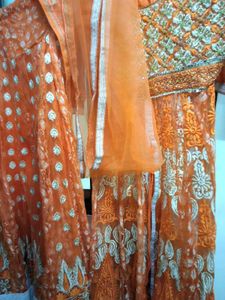 Peplum Heavy Gown Or Lehenga Set