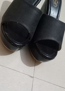 Black High Wedges