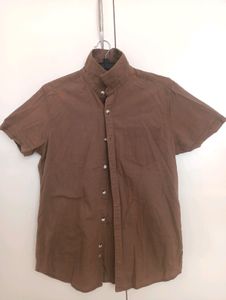 Brown Cotton Shirt