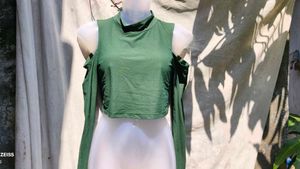 I SEXY DARK GREEN TOP