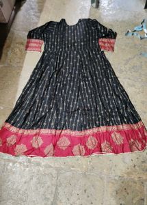 Elegant Black Printed Kurta