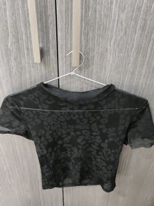 DROOPEDonly today🛑SHEIN Black Mesh Top🌸