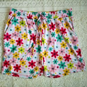 Cute Patterned Lounge Shorts Set