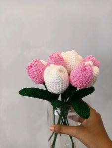 Pack Of 10 Crochet Tulips 🌷