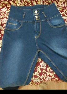 High Waisted Denim Jeans