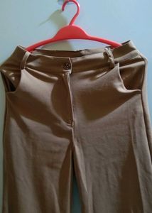 Brown Casual Pants