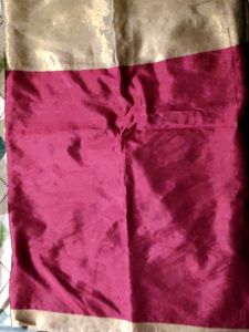 Elegant Maroon Traditional Saree♥️