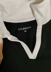 Studiofit Black &amp; White Cropped Tank