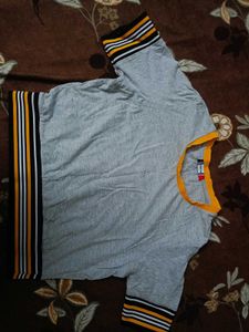 Striped Trim Tee