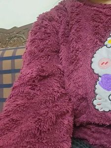 Cute Plush Bunny Top