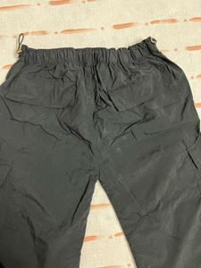 Black Wide Leg Cargo Pants XS-M