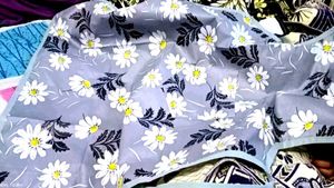 Grey Flower Apron Pack of 1