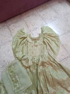 Elegant Green Ethnic Gown