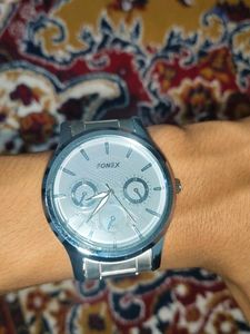 Silver Tone Dress Watch
