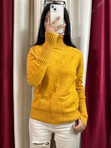 Yellow Highneck Pullover