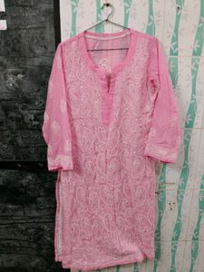 Pink Embroidered Kurta - Gently Used