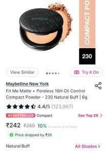 Maybelline Fit Me Matte+Poreless Compact Powder