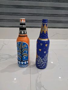 Two Bottle Art painting(240rs/850 coins for both)