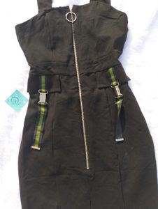 💋Black Overall Dress♥️