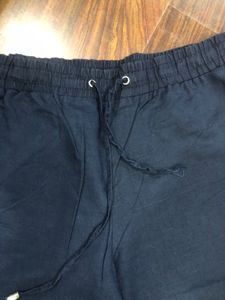 Casual Navy Blue Lower Waist 32