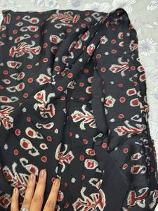 Satin Block Print Fabric