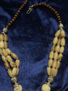 Vintage Designer Bakelite Stone Necklace