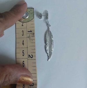 925 silver Leafy affair long earrings