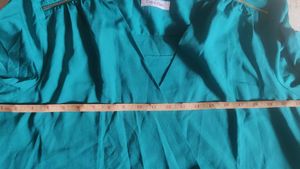 Teal.blue ....Cowl neck with self inner