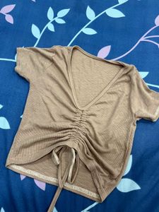 Ruched Crop Top