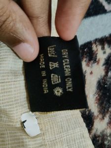 Tan Embroidered Kurti-top