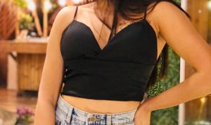 Black Party Top With