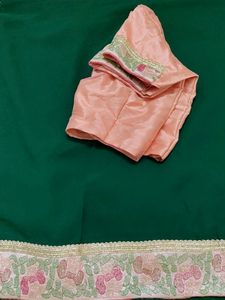 New Partywear Heavy Border Saree