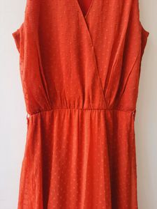 Elegant Rust Maxi Dress