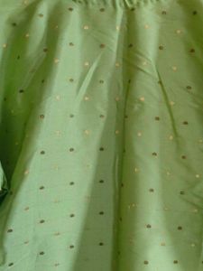 Green Zari Work Polka Dot Kurta