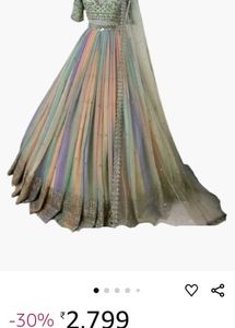 Multi Colour Lehenga
