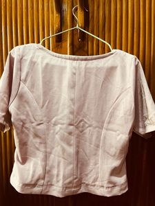 Blush Square Neck Blouse