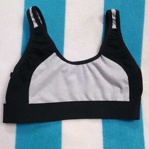 Black & Gray Sports Bra