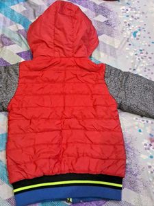 Boys Red Padded Jacket