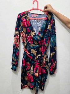 Floral Wrap Dress